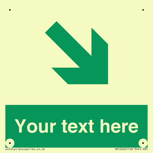 Custom Safe condition: Green Down right arrow